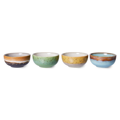 70's ceramics bowls XS: Castor (set of 4) - Urban Nest