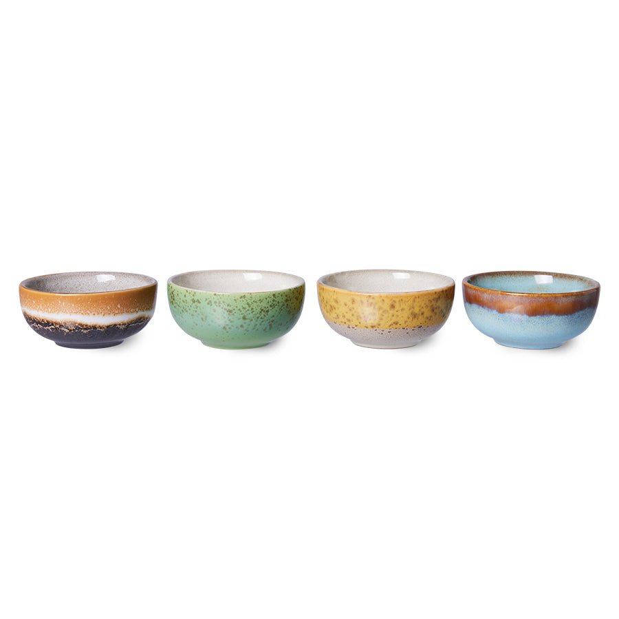 70's ceramics bowls XS: Castor (set of 4) - Urban Nest