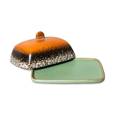 70s ceramics: butter dish, meteor - Urban Nest