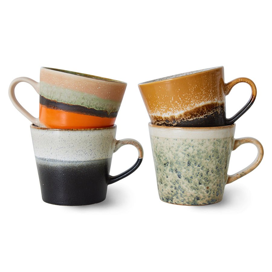 70s ceramics: cappuccino mugs, verve (set of 4) - Urban Nest
