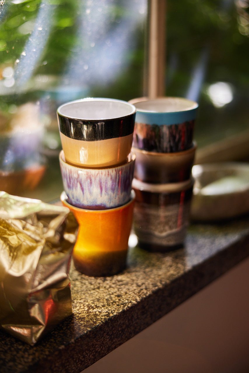70s ceramics: coffee mug, Sunshine - Urban Nest