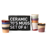 70's ceramics coffee mugs - Orion (set of 6) - Urban Nest