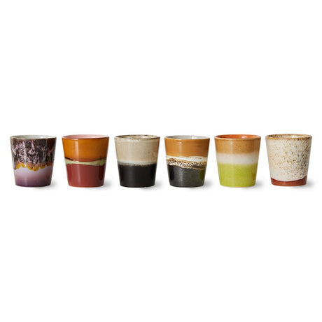 70s ceramics: coffee mugs, soil (set of 6) - Urban Nest
