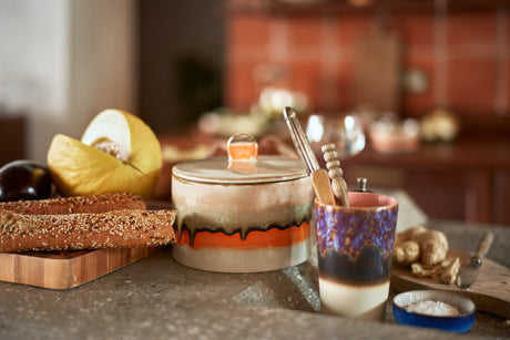 70s ceramics cookie jar - burst - Urban Nest