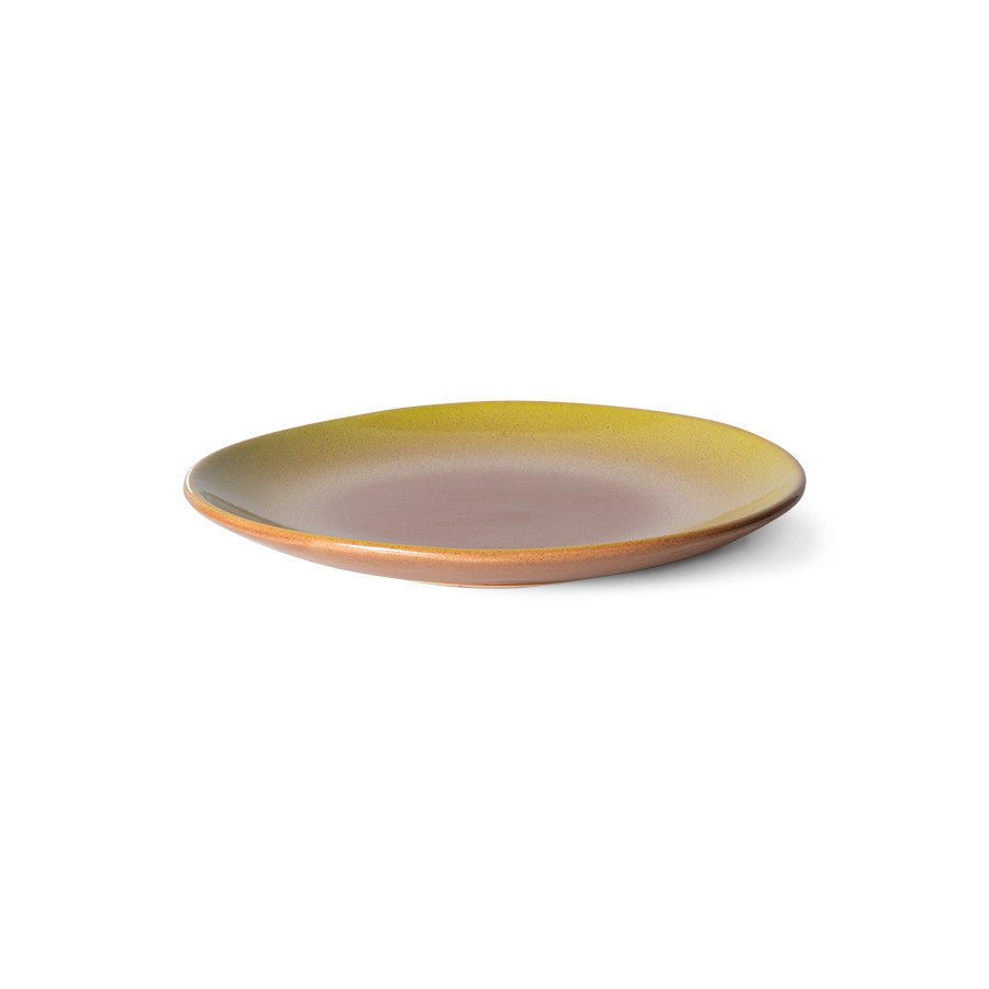 70s ceramics: dessert plates, eclipse (set of 2) - Urban Nest