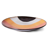 70s ceramics: dinner plates, Retro wave (set of 2) - Urban Nest