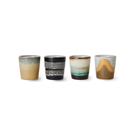 70s ceramics egg cups - granite (set of 4) - Urban Nest