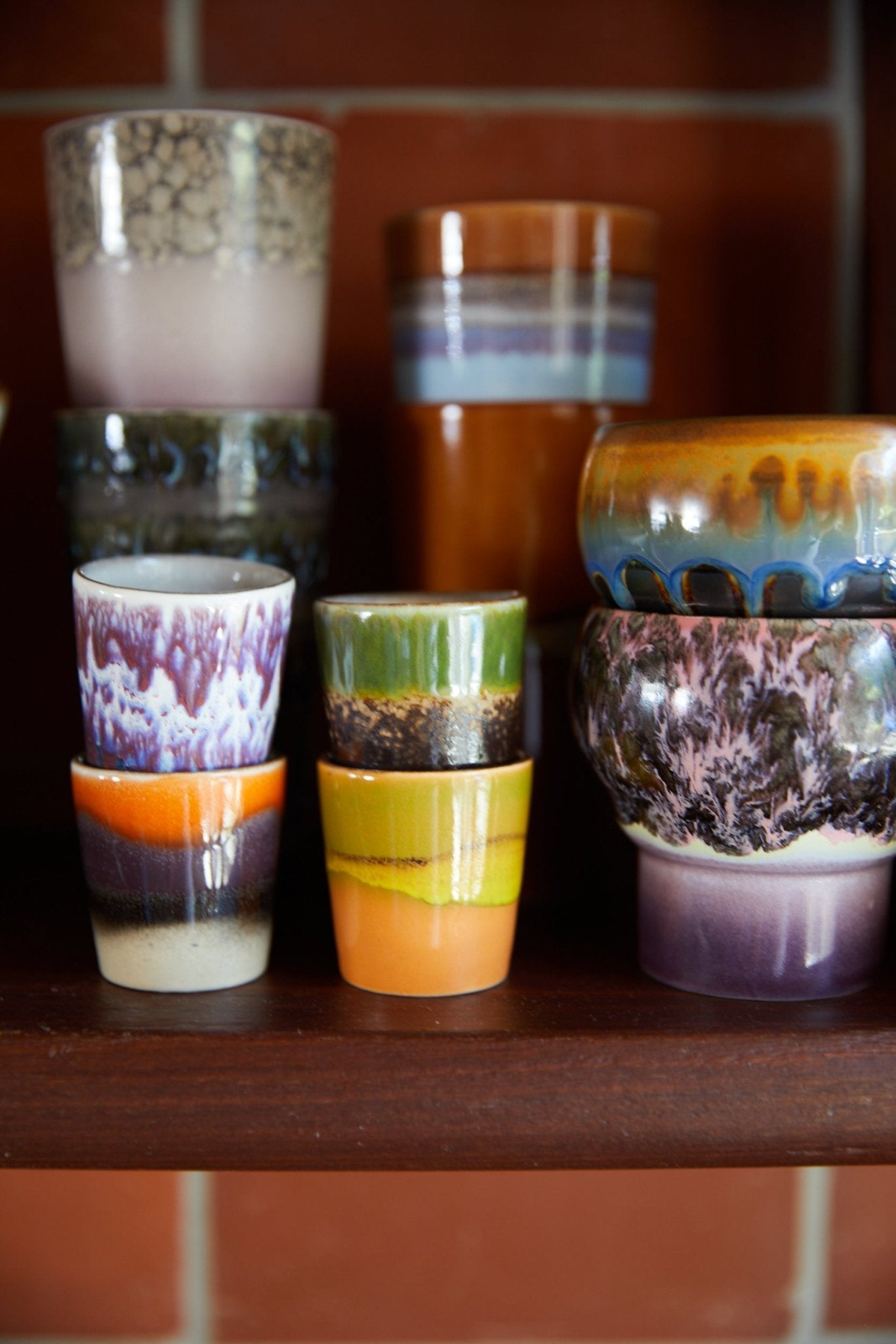 70s ceramics egg cups - island - Urban Nest
