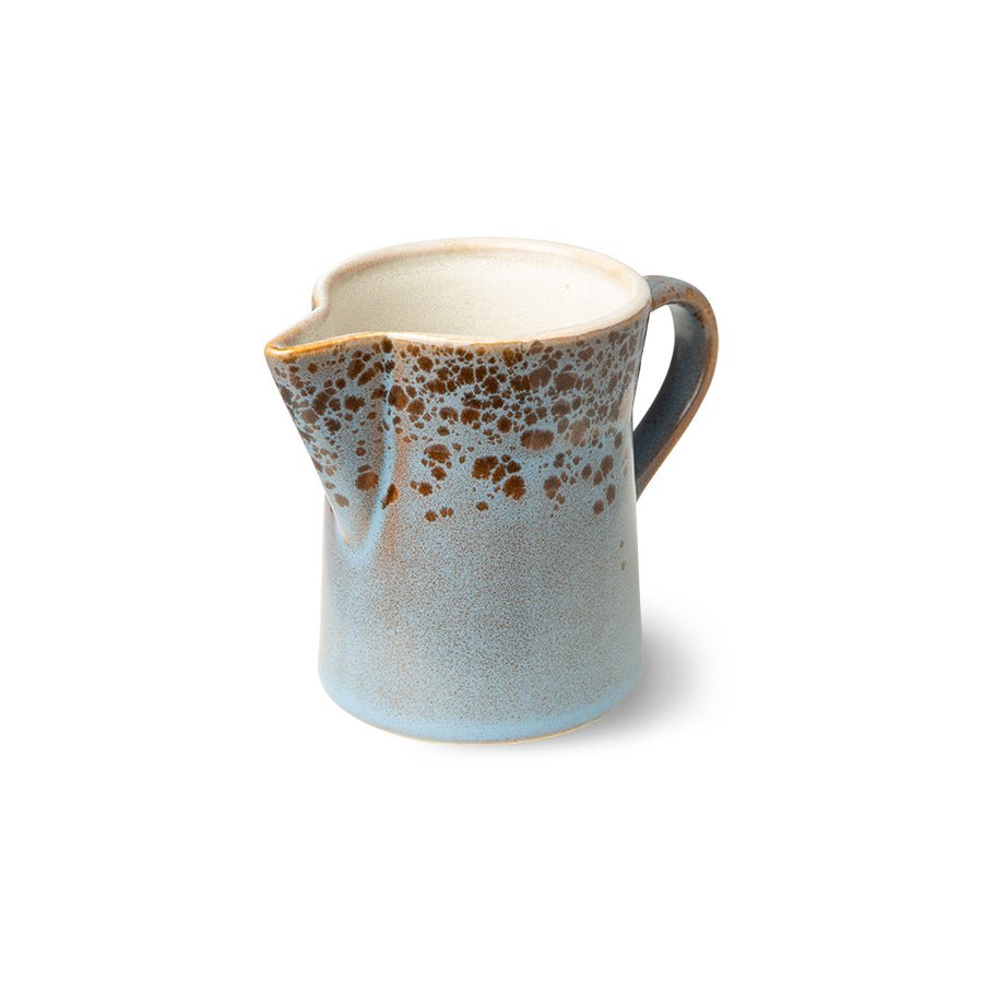 70's ceramics milk jug & sugar pot - berry / peat - Urban Nest