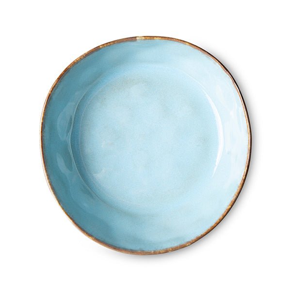 70s ceramics pasta bowls: Lagune (set of 2) - Urban Nest