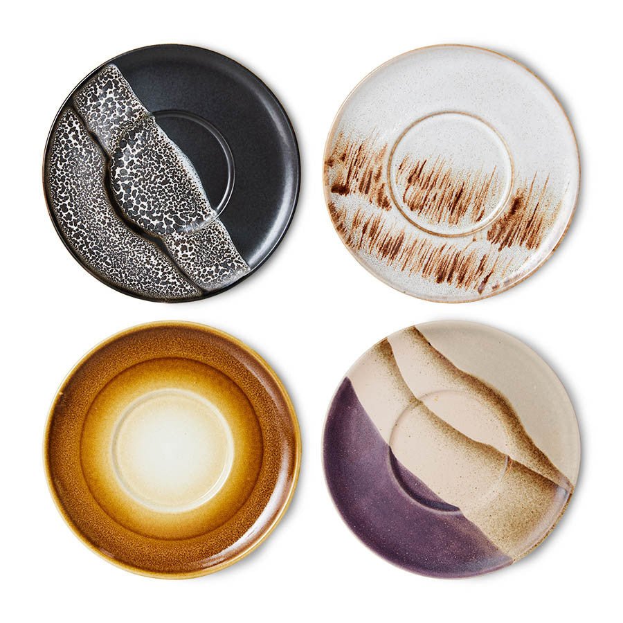 70S Ceramics saucers big sur (set of 4) - Urban Nest