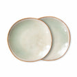 70s Ceramics side plates - mist (set of 2) - Urban Nest