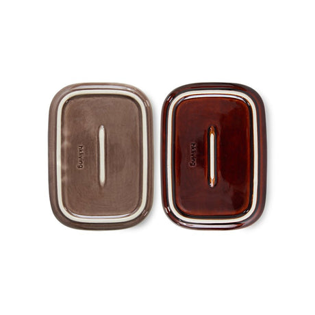 70s ceramics: small trays, mojave (set of 2) - Urban Nest