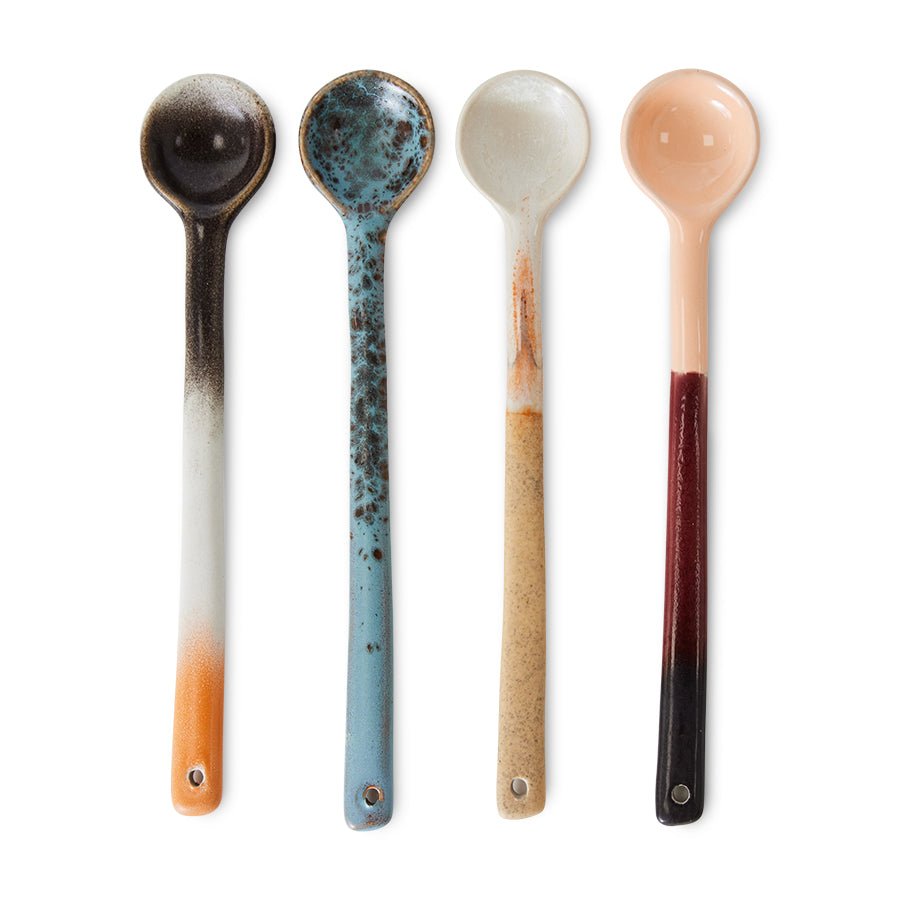 70s ceramics: spoons L, breeze (set of 4) - Urban Nest