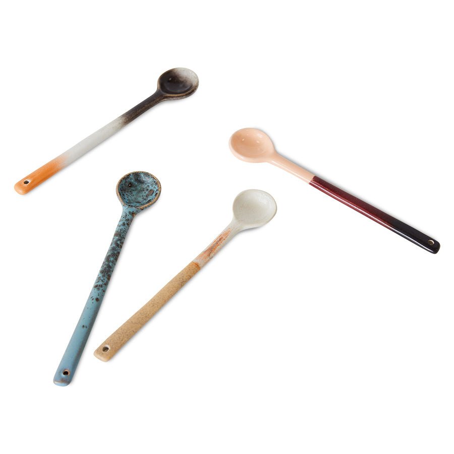 70s ceramics: spoons L, breeze (set of 4) - Urban Nest