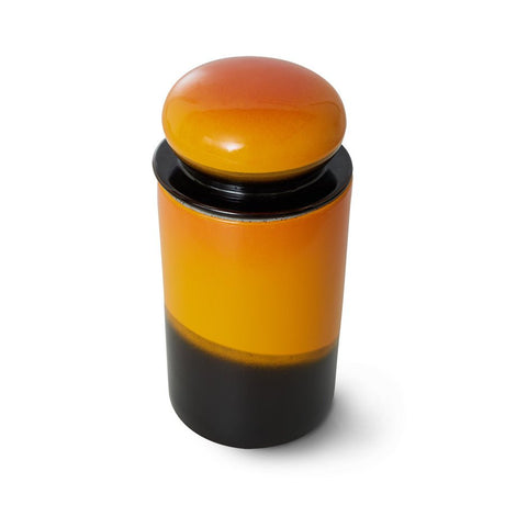 70s ceramics storage jar - sunshine - Urban Nest
