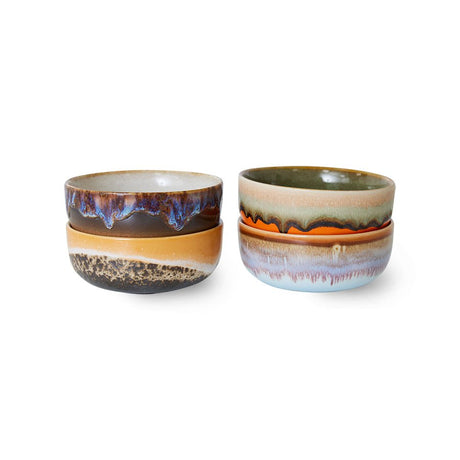 70s ceramics: tapas bowls, crystal (set of 4) - Urban Nest