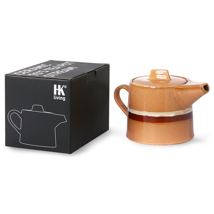 70's ceramics tea pot - stream - Urban Nest