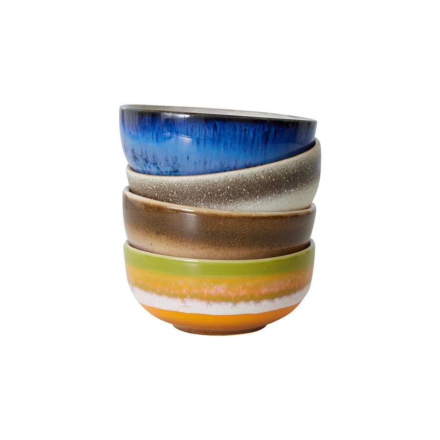 70s ceramics: xs bowls, sierra (set of 4) - Urban Nest