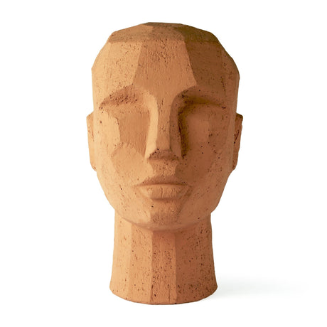 Abstract head sculpture terracotta - Urban Nest