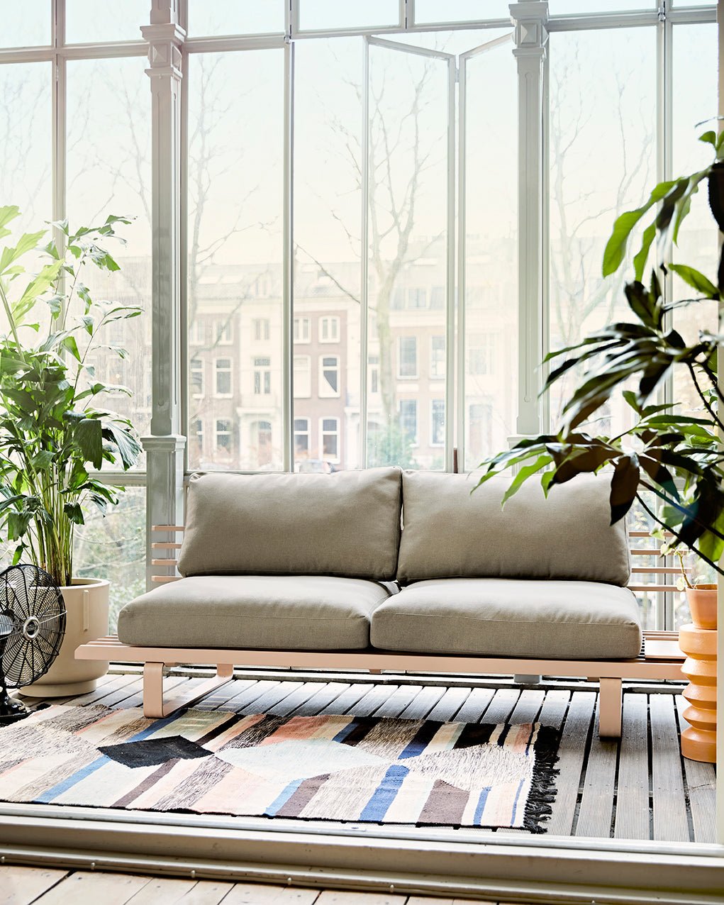 Aluminium outdoor lounge sofa base - chai - Urban Nest