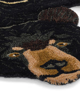 Blooming black bear rug - Urban Nest