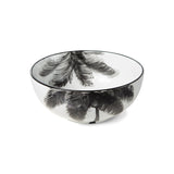 Bold & basic ceramics: porcelain bowl round - palms - Urban Nest