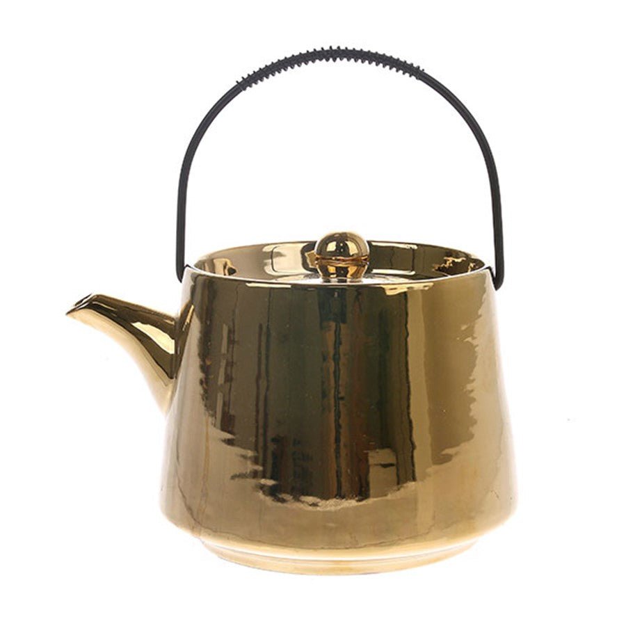 Bold & basic ceramics: Tea pot - gold - Urban Nest