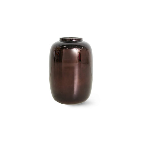 Brown chrome glass vase - Urban Nest