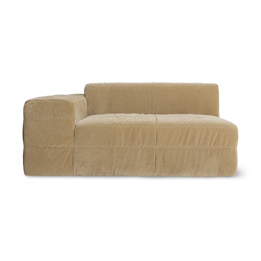 Brut sofa - Element left, royal velvet, cream - Urban Nest