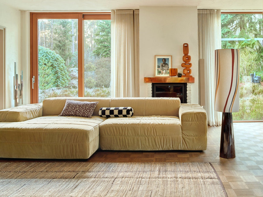 Brut sofa - element right divan, royal velvet, cream - Urban Nest