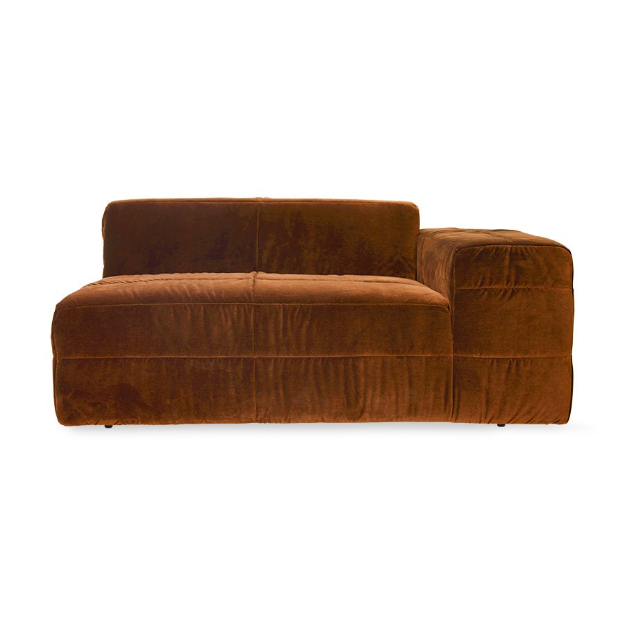 Brut sofa - Element right, royal velvet, caramel - Urban Nest