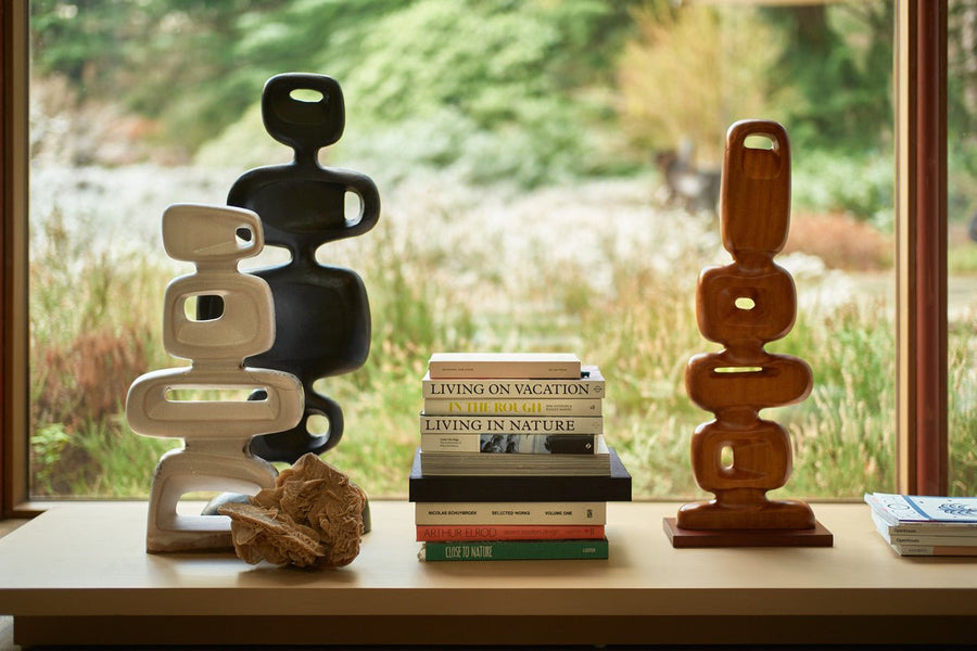Ceramic sculpture - Reactive brown - Urban Nest