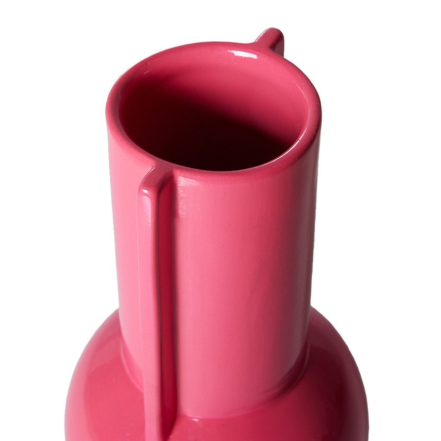Ceramic vase hot pink - Urban Nest
