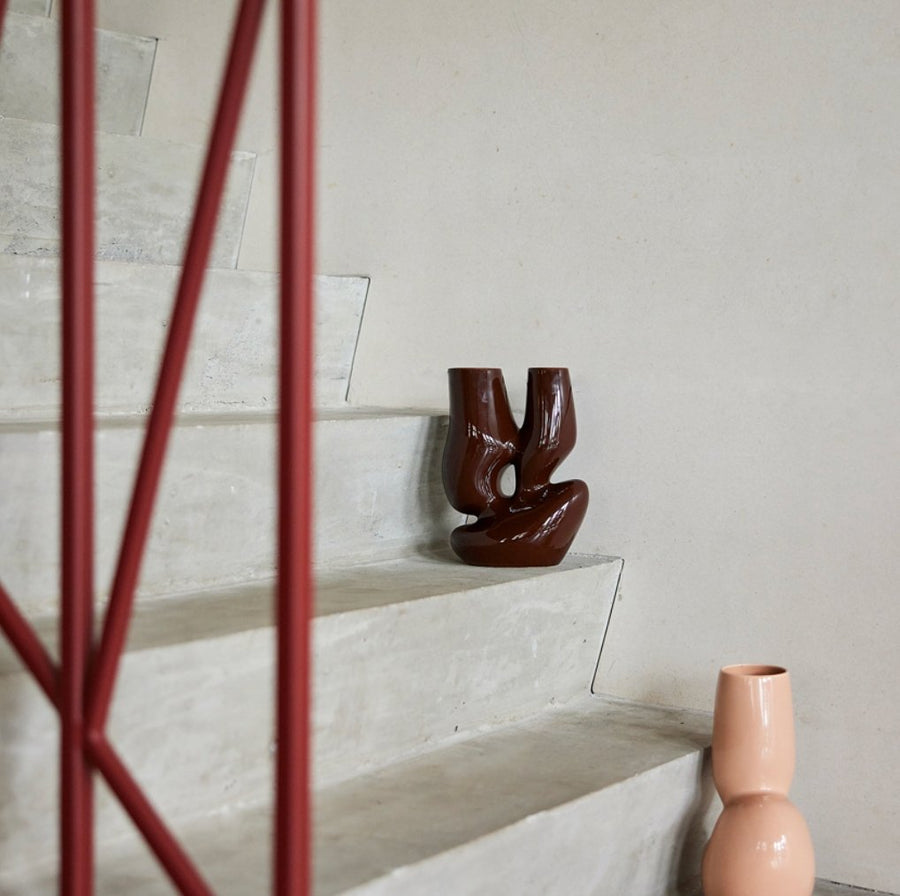 Ceramic vase organic - Espresso L - Urban Nest