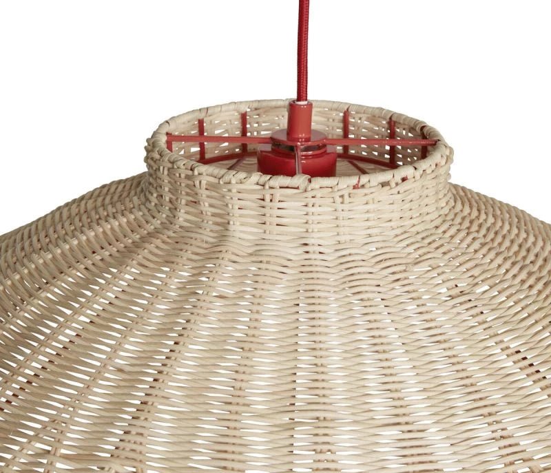 Chand Ceiling Light Trapeze Red/Natural - Urban Nest