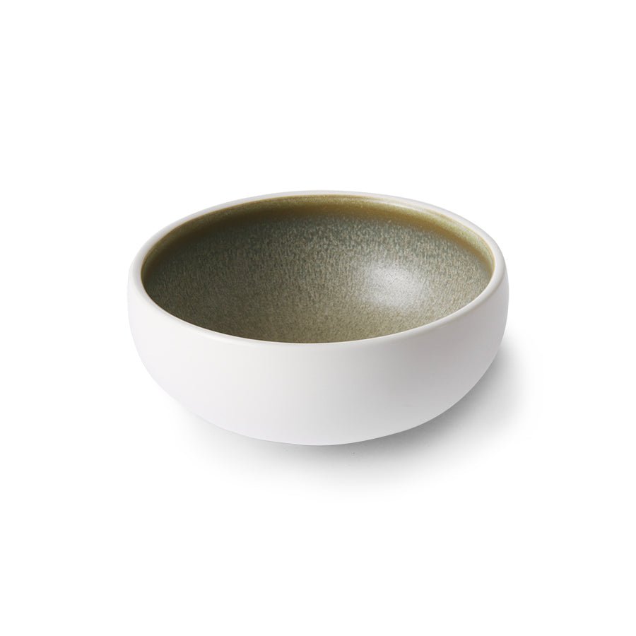 Chef ceramics - bowl white/ green - Urban Nest