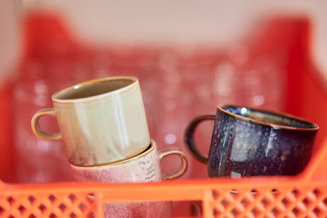 Chef ceramics: cup and saucer, moss green - Urban Nest