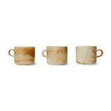 Chef ceramics: cup and saucer, rustic cream/brown - Urban Nest