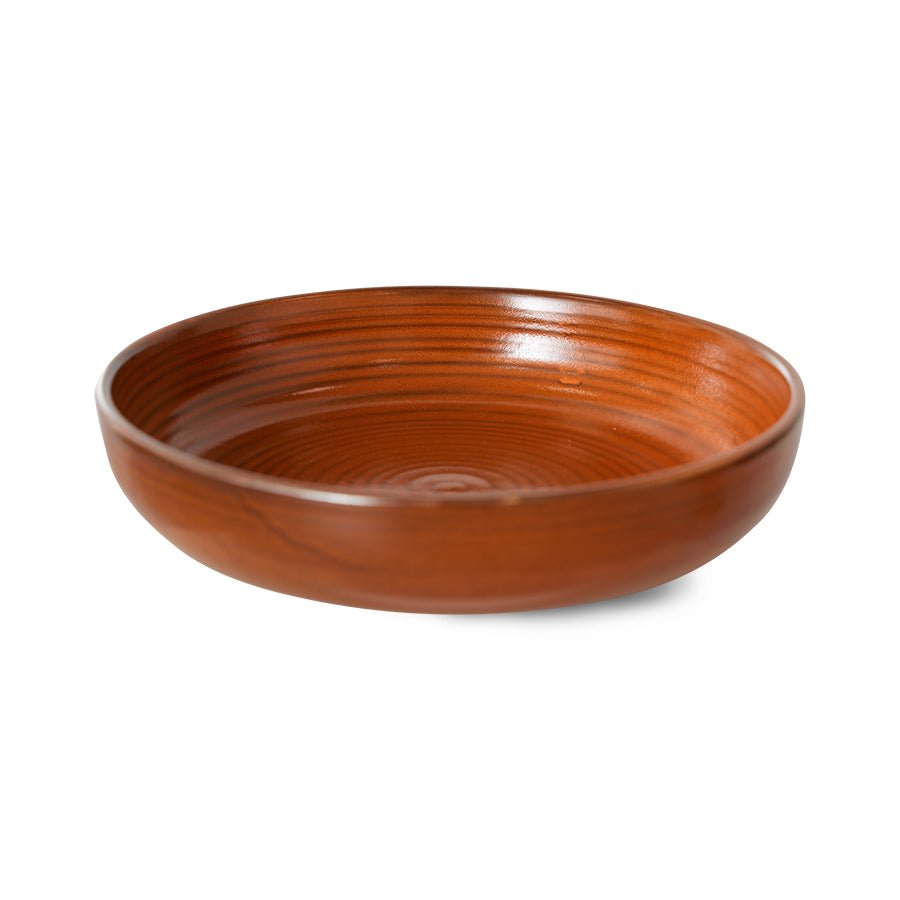 Chef ceramics deep plate L - burned orange - Urban Nest