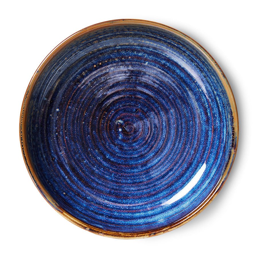 Chef ceramics: deep plate L, rustic blue - Urban Nest