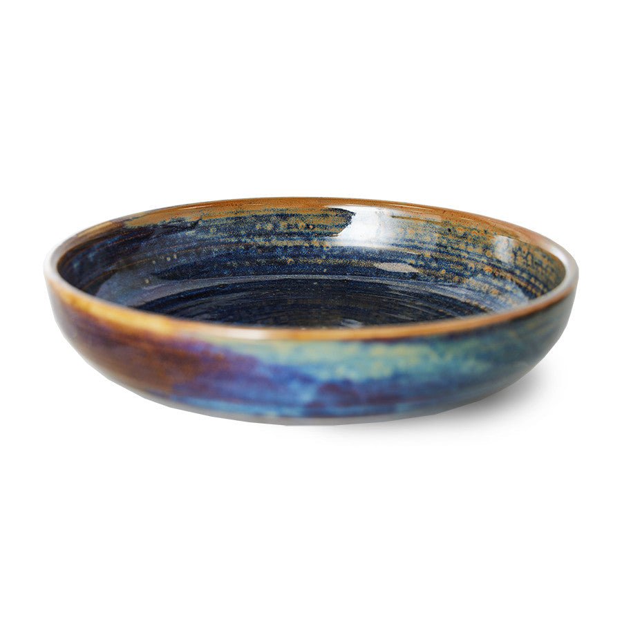 Chef ceramics: deep plate L, rustic blue - Urban Nest