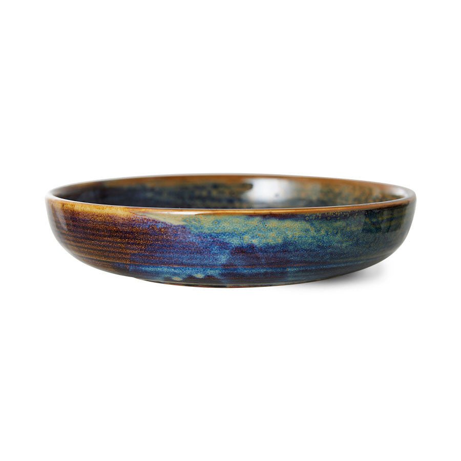 Chef ceramics: deep plate M, rustic blue - Urban Nest