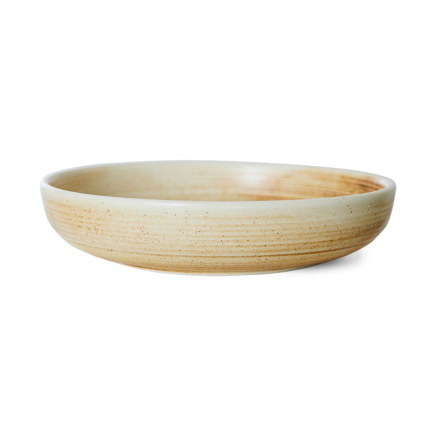 Chef ceramics: deep plate M, rustic cream/brown - Urban Nest