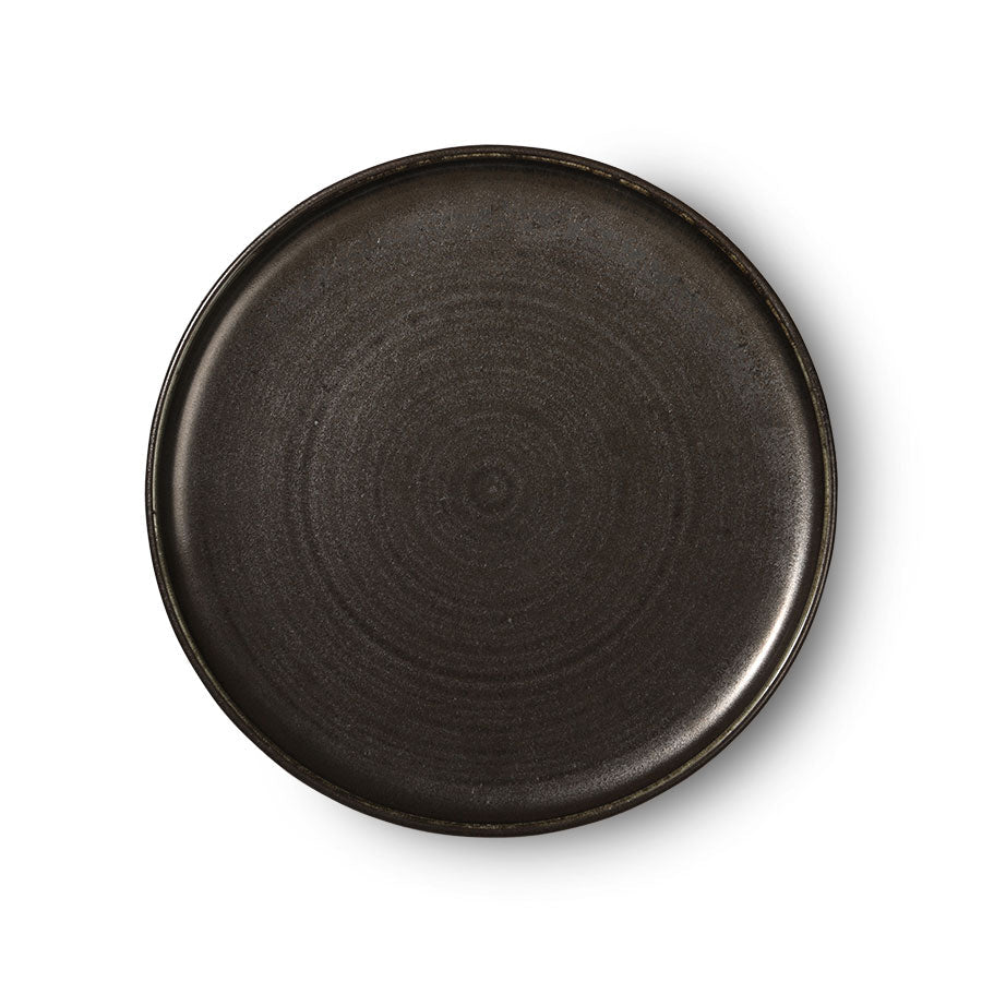 Chef ceramics: dinner plate - rustic black - Urban Nest