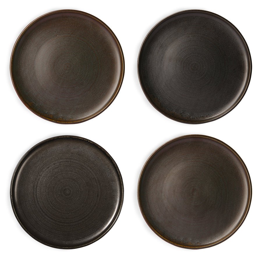 Chef ceramics: dinner plate - rustic black - Urban Nest