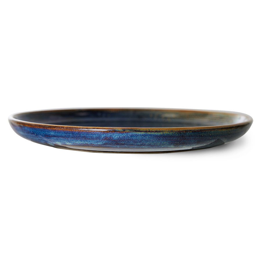 Chef ceramics: dinner plate, rustic blue - Urban Nest