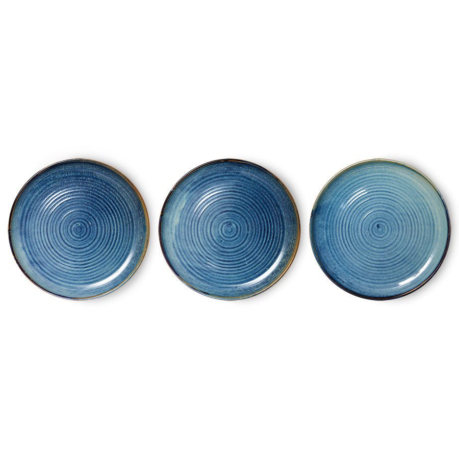 Chef ceramics: dinner plate, rustic blue - Urban Nest