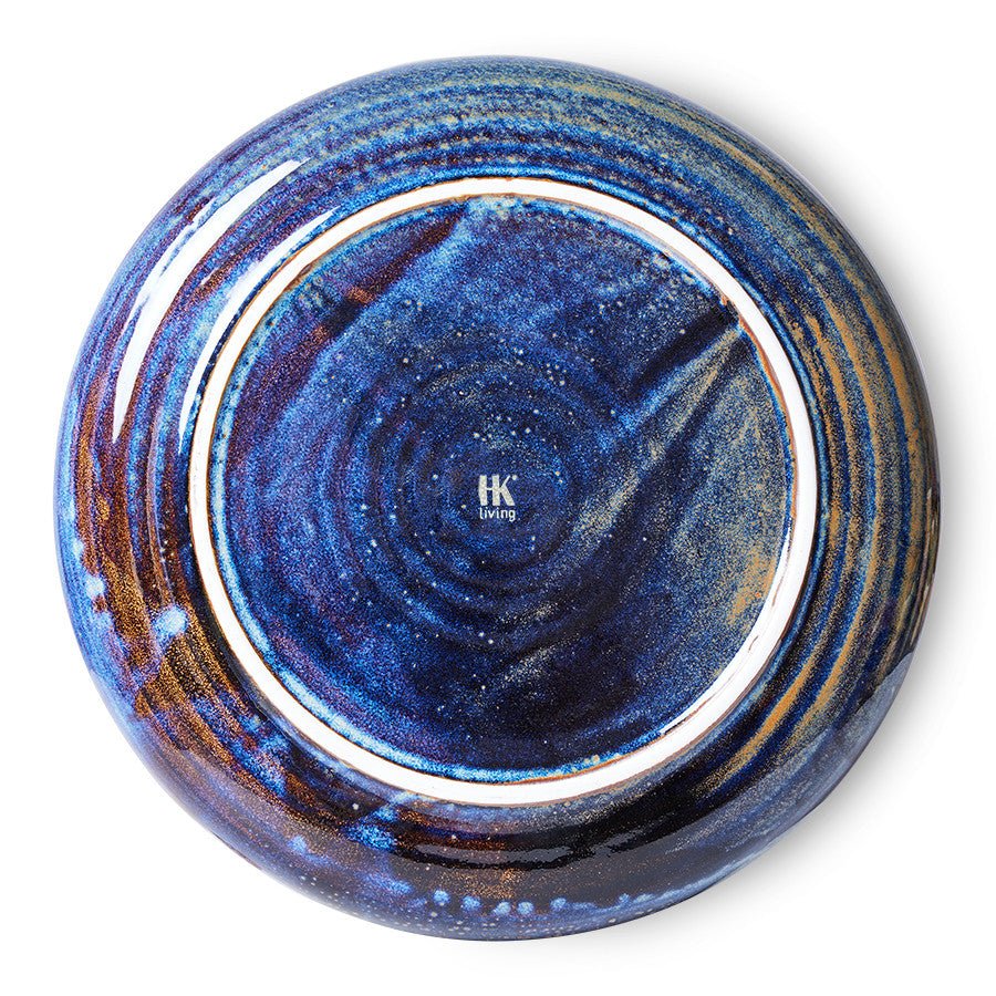 Chef ceramics: dinner plate, rustic blue - Urban Nest