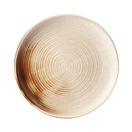 Chef ceramics: dinner plate rustic cream/brown - Urban Nest